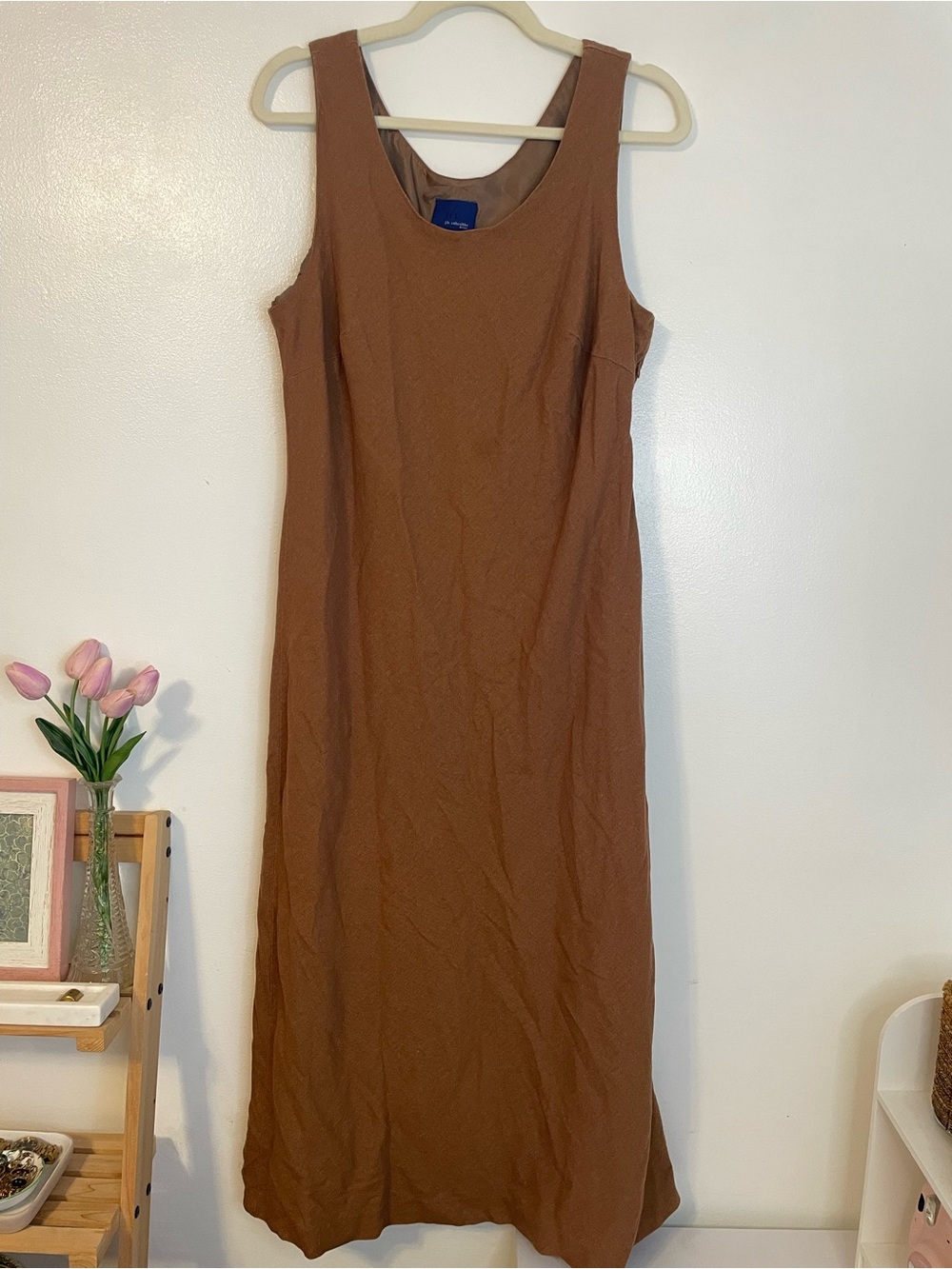 Jh collectibles light brown maxi dress size 14